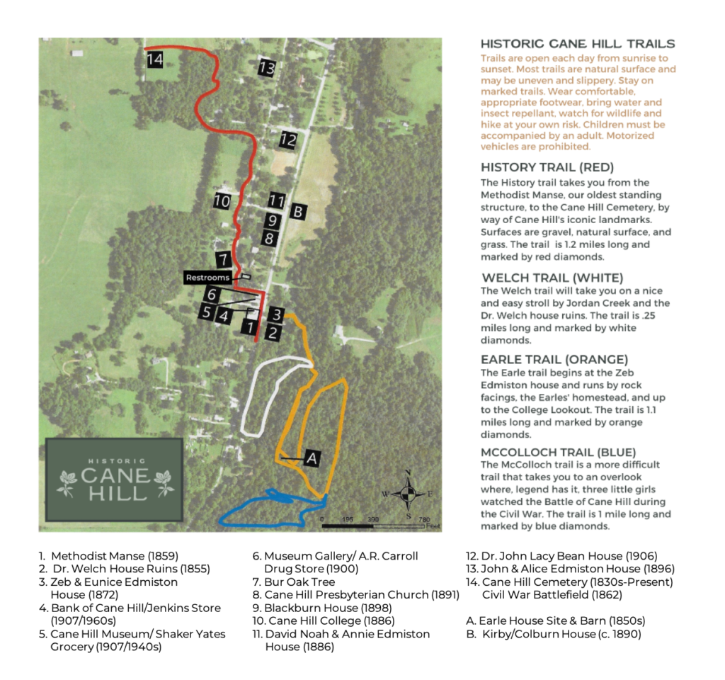 Trails and Outdoors Historic Cane Hill Arkansas