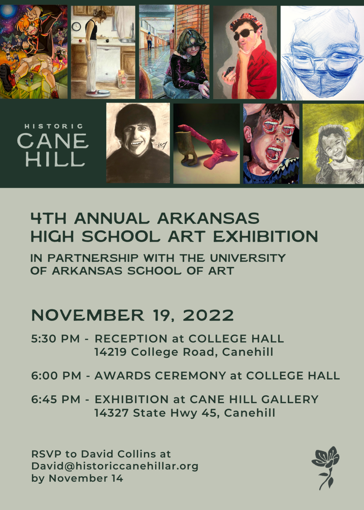 2022 Arkansas High School Art Exhibition Historic Cane Hill Arkansas