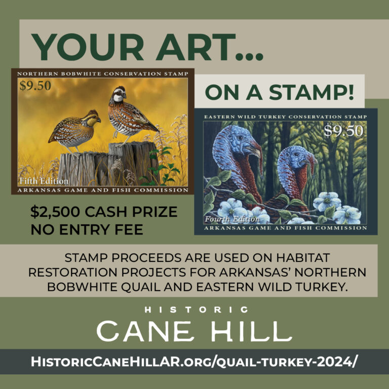Call to Artists 2024 Arkansas State Quail & Turkey Stamp Art